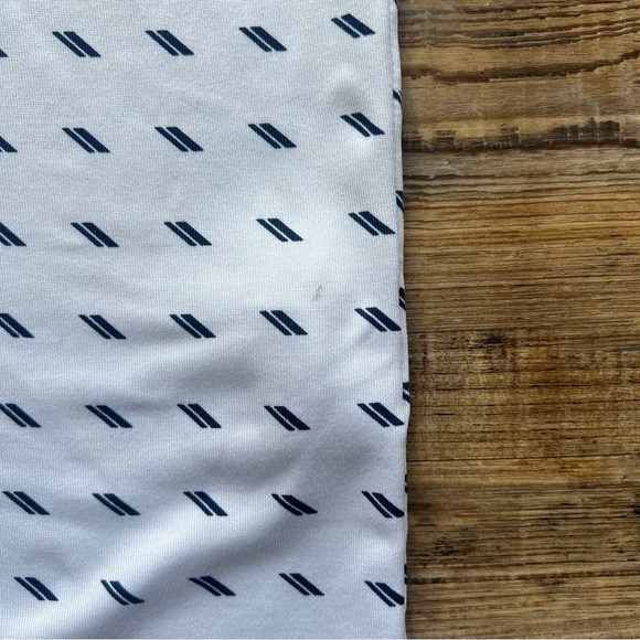 Under Armour Mens Playoff Polo White/ Navy Design Golf Shirt Performance Size XL - Picture 2 of 8